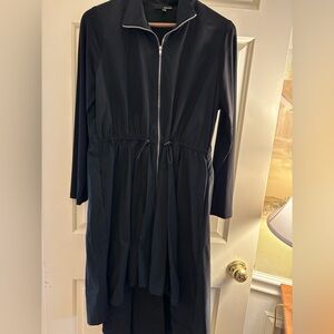 Elegant Black Zip-Up Dress or jacket